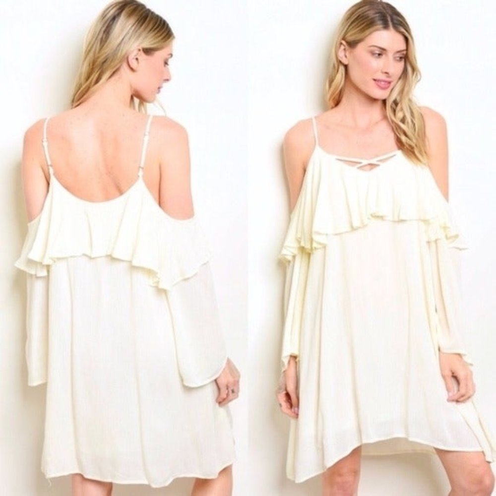 Cold Shoulder Shift Dress